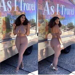 Stylish Brown Two-Piece Set